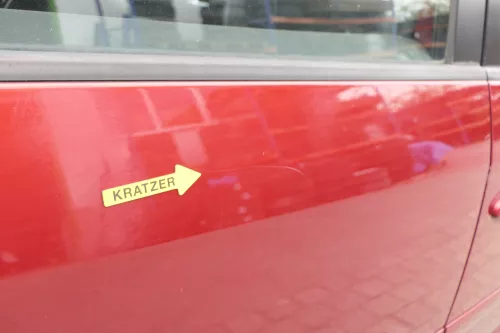 VW Touran 1T 1T3 Tür hinten rechts rot braun LA3W mit Scheibe Fahrerseite (150589)