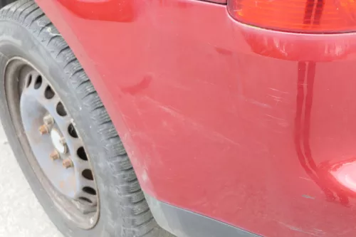 VW Touran 1T Stoßstange hinten Heckstoßstange Stoßfänger rot braun LA3W (150595)