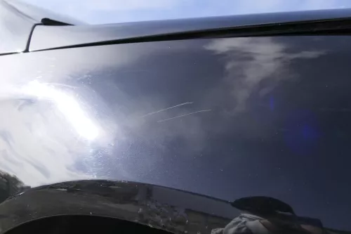 VW Passat 3C Kotflügel vorne rechts schwarz LC9X 3C0821022 original - Rost (150599)