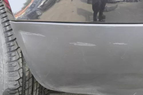 VW Golf 5 1K Limousine Stoßstange hinten Heckstoßstange schwarz LC9Z AHK auschni (150693)