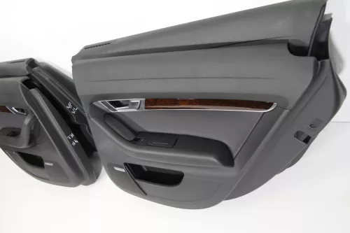 4x Audi A6 4F Türverkleidung Verkleidung Tür vorne hinten Leder S-line (150777)
