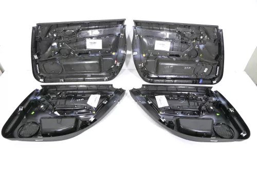 4x Audi A6 4F Türverkleidung Verkleidung Tür vorne hinten Leder S-line (150777)