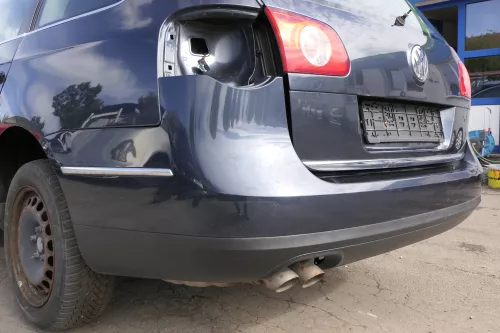 VW Passat 3C Kombi Stoßstange hinten Heckstoßstange Stoßfänger grau blau LC5F II (150867)