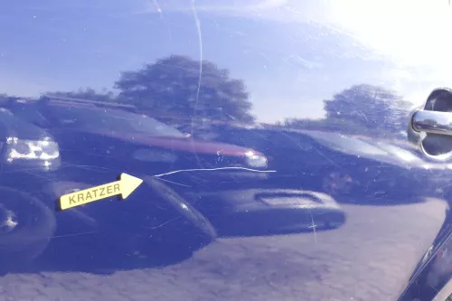 VW Passat 3B 3BG Kombi Variant Tür hinten links blau LA5E - ohne Scheibe (150885)