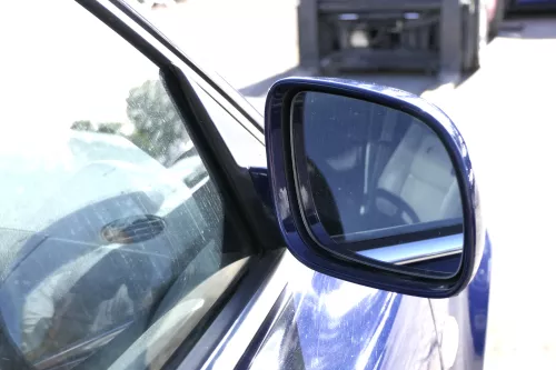 VW Passat 3B 3BG elektrischer Spiegel Außenspiegel rechts + Glas blau LA5E (150888)