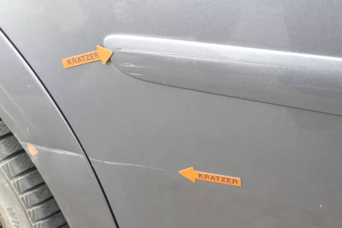 VW Touran 1T 1T3 Tür hinten rechts grau LD7X Platinumgrey (150915)