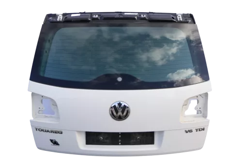 VW Touareg Heckklappe hinten Kofferraumklappe mit Scheibe weiß LR9A