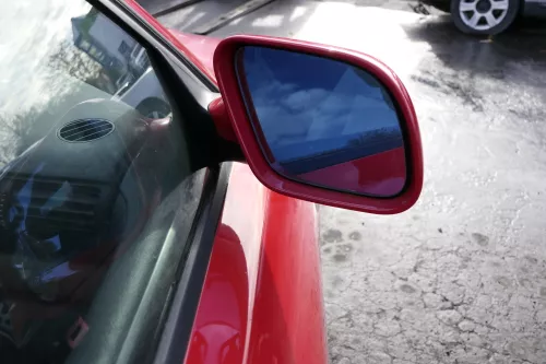 Audi A4 B5 Spiegel Außenspiegel rechts elektrisch rot LY3H Facelift (151366)