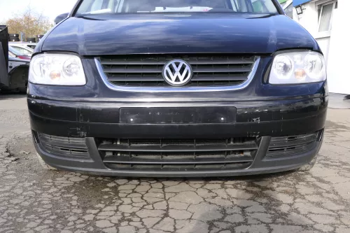 VW Touran 1T Stoßstange vorne Frontstoßstange Stoßfänger schwarz LC9Z SWR blackm