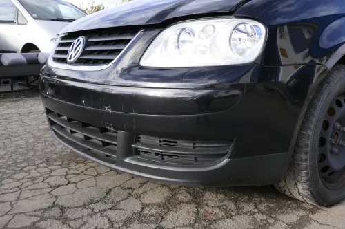 VW Touran 1T Stoßstange vorne Frontstoßstange Stoßfänger schwarz LC9Z SWR blackm (151470)