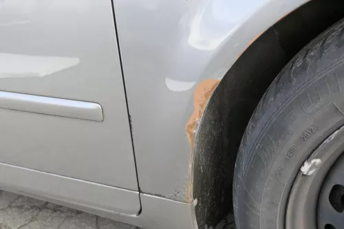 Audi A4 8E B6 Kotflügel vorne rechts grau LY7Q atlasgrau (151533)