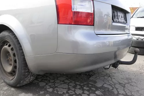 Audi A4 8E B6 Kombi Avant Stoßstange hinten mit Spoiler grau LY7Q atlasgrau (151539)
