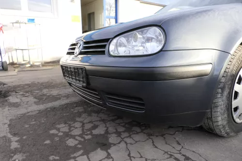 VW Golf 4 Stoßstange vorne Stoßfänger vorn vorne grau LC7V (151594)