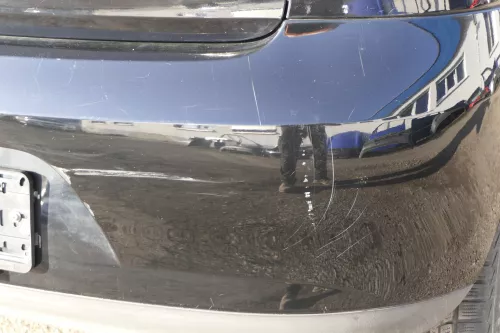 VW Fox 5Z Stoßstange hinten Stoßfänger schwarz L041 uni Heckstoßstange (151742)