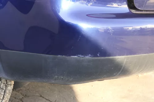 VW Touran 1T Stoßstange hinten Heckstoßstange blau LB5N indigoblau (151758)