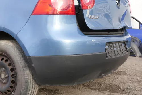 VW Golf 5 1K Limousine Stoßstange hinten Heckstoßstange blau LA5S riverblue (151809)