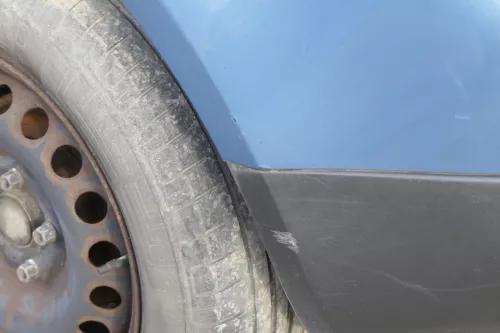 VW Golf 5 1K Limousine Stoßstange hinten Heckstoßstange blau LA5S riverblue (151809)