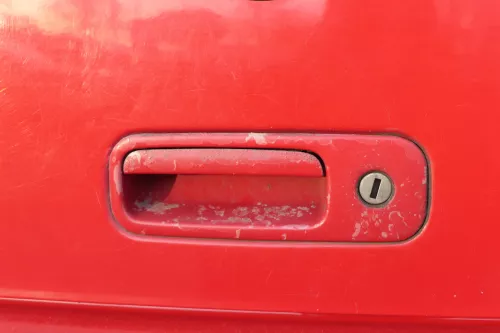 VW Polo 6N2 Heckklappe Klappe hinten Kofferraumklappe rot LP3G - ohne Anbauteile (151819)