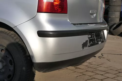 VW Polo 9N 9N3 Stoßstange Heckstoßstange hinten silber LA7W reflexsilber Mängel (151892)