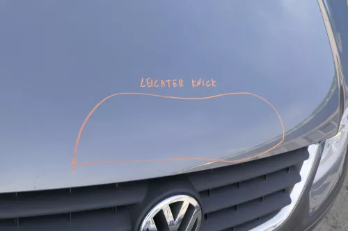 VW Touran 1T Caddy 2K Motorhaube Klappe Frontklappe grau LD7X platinumgrey 902 (151902)