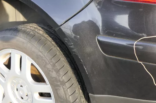 VW Golf 4 Limousine Stoßstange hinten Heckstoßstange Stoßfänger schwarz LC9Z Il (152047)