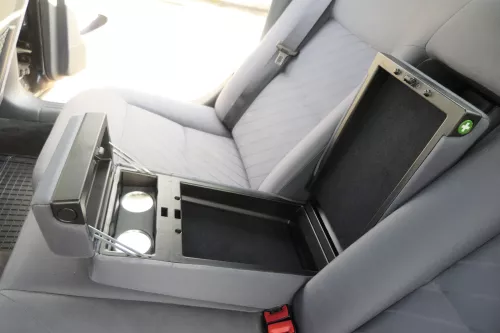 Audi A8 4D Avant Sitz Rückbank Rücksitzbank hinten Ski aquablau (152317)