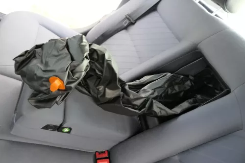 Audi A8 4D Avant Sitz Rückbank Rücksitzbank hinten Ski aquablau (152317)