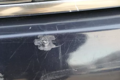 Audi A6 4B Limousine Stoßstange hinten Heckstoßstange Stoßfänger blau LZ5L PDC (152412)