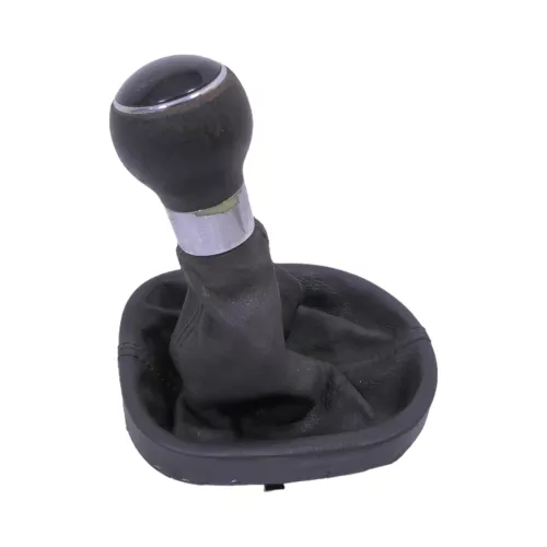 VW Touran 1T Schaltknauf Schaltsack Schaltung Schaltknüppel schwarz Leder Kunstl (152453)