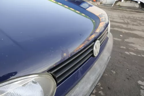 VW Golf 3 + Cabrio 1E Motorhaube Haube Klappe vorne blau LA5E (152460)
