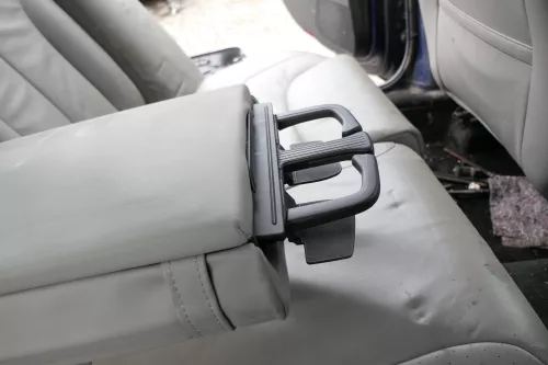 VW Passat 3C Limousine Sitz Rückbank Sitzfläche Sitze Leder grau hinten (152621)