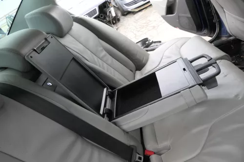 VW Passat 3C Limousine Sitz Rückbank Sitzfläche Sitze Leder grau hinten (152621)