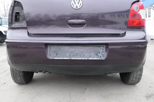 VW Polo 9N 9N3 Stoßstange Heckstoßstange hinten lila LC3W rosewoodred