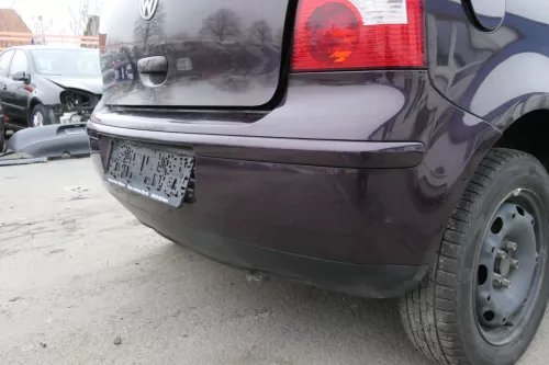 VW Polo 9N 9N3 Stoßstange Heckstoßstange hinten lila LC3W rosewoodred (152741)