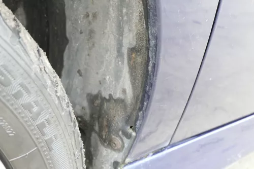 VW Polo 6N2 Kotflügel vorne links blau LB5N indigoblau (bis auf den Schweller) (152751)