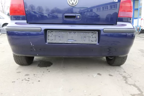 VW Polo 6N2 Stoßstange hinten Heckstoßstange Stoßfänger blau LB5N indigoblau bla