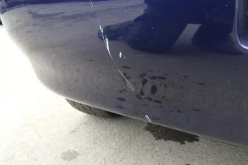 VW Polo 6N2 Stoßstange hinten Heckstoßstange Stoßfänger blau LB5N indigoblau bla (152759)