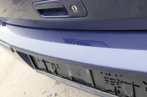 VW Polo 6N2 Stoßstange hinten Heckstoßstange Stoßfänger blau LB5N indigoblau bla (152759)