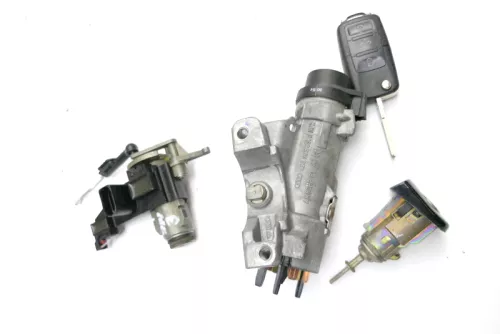 VW Polo 9N 9N3 Schloßsystem 1 Türschloß 1x Schlüssel Zündschloß Heckschloß hint