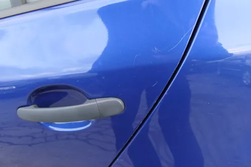 VW Golf 5 V 1K Tür mit Türrahmen hinten links 4/5-Türer blau laserblue LC5J (152911)