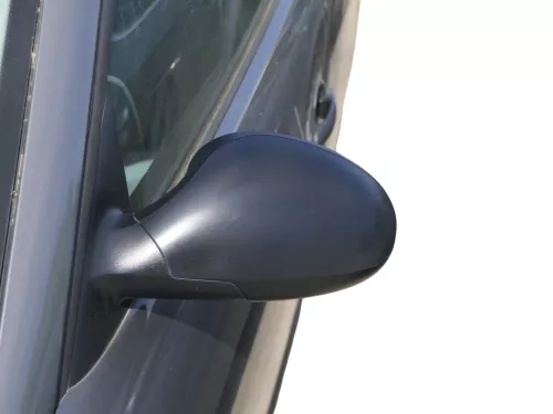 Seat Ibiza 6L mechanischer manuell Spiegel Außenspiegel links schwarz matt blac