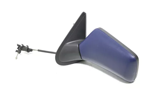 VW Golf 3 Vento manueller Spiegel Außenspiegel links original blau LA5E (153722)