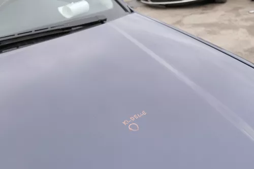 Audi A6 4B Motorhaube Klappe vorn Facelift (ab. Mitte 2002) grau LY5X aquablau (153926)