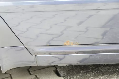 Audi A6 4B C5 Tür Türblatt hinten rechts blau LY5X aquablau mit Rahmen (153931)