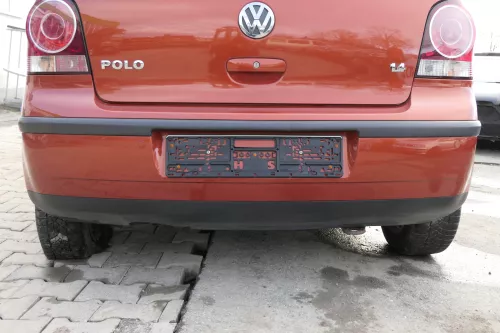 VW Polo 9N 9N3 Stoßstange Heckstoßstange hinten orange LA2W PDC