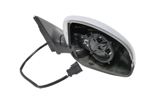 Skoda Fabia 5J elektrisch Spiegel Außenspiegel rechts OHNE Glas Silber 9102