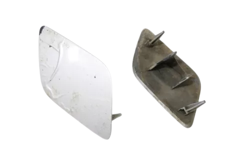 Audi A6 4F Allroad Stoßstange vorne Kappe Abdeckung silber links + rechts Kappen (154428)