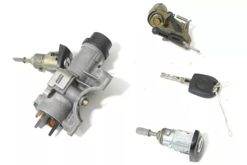 VW Polo 9N 9N3 Schloßsystem 2 Türschloß 1x Schlüssel Zündschloß Heckschloß KEIN