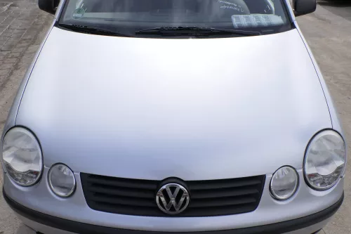 VW Polo 9N Motorhaube Klappe vorne silber grau LA7W reflexsilber bisca.Bj.2004 K