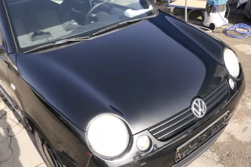 VW Lupo 6X 6E  Motorhaube Klappe Frontklappe Haube vorne schwarz L041 uni (154935)